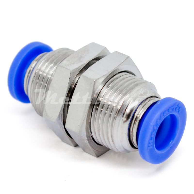 Composite PTC Bulkhead Union 1/2" OD - 1/2" OD