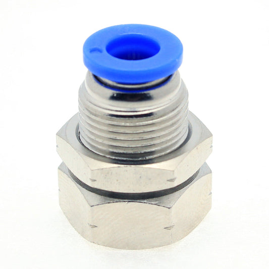 Push to Connect Straight Bulkead Female 6 mm OD - M6 x 1.0 Female