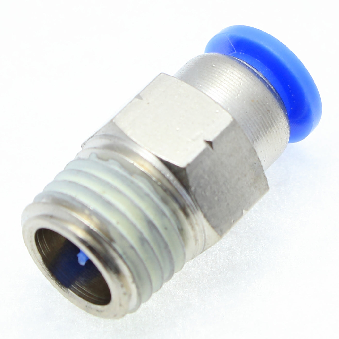 Push to Connect Stop Fitting Male 8 mm OD - 1/4" BSPT (R) Male