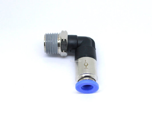 Push to Connect 90° Elbow Stop Male Connector 1/4" OD - 1/4" NPT