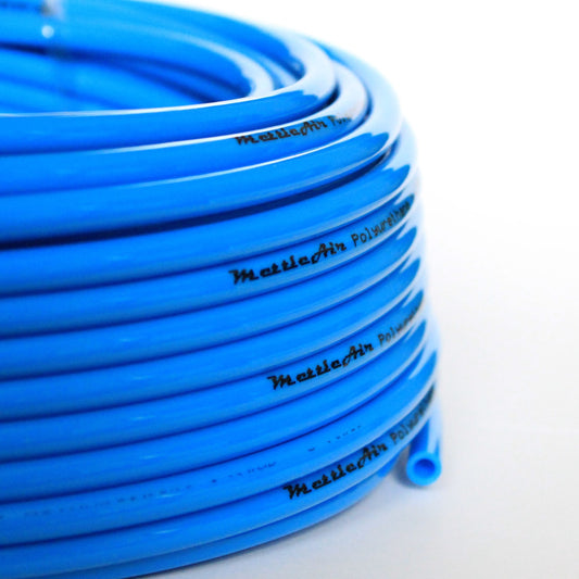 PU Tubing 3/8" OD 30 meters (98 ft) Solid BLUE