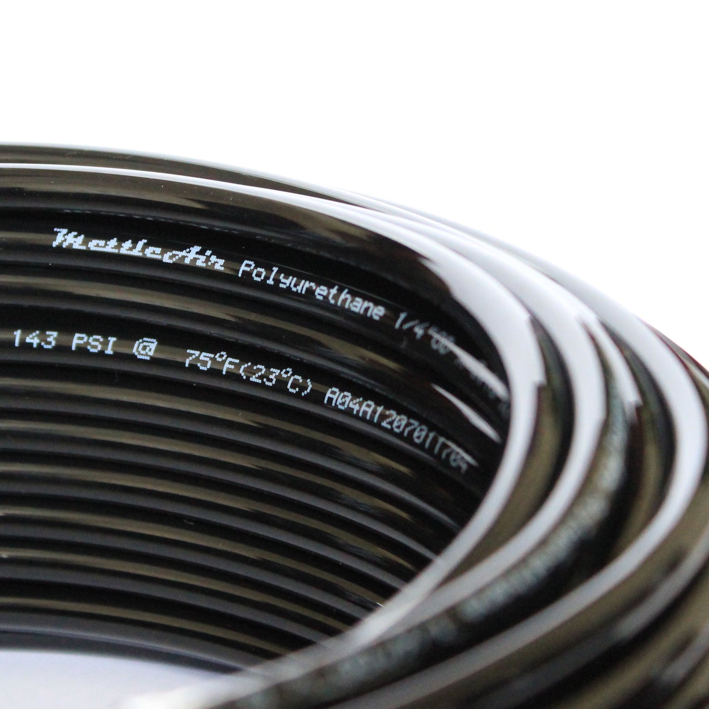 PU Tubing 1/4" OD 30 meters (98 ft) BLACK