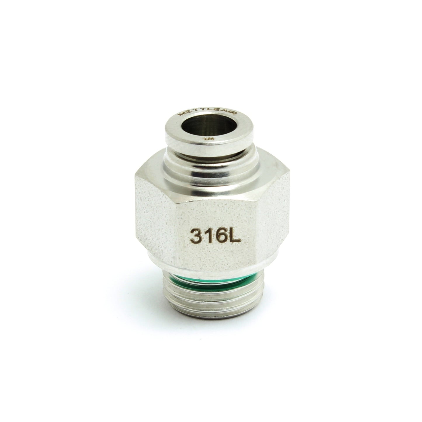 316L Stainless Steel Straight Push To Connect Fitting 1/4" OD x 1/4" BSPP (G) Male