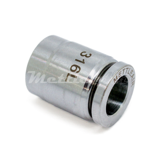 Stainless Steel 316L PTC Push Cap 4 mm OD