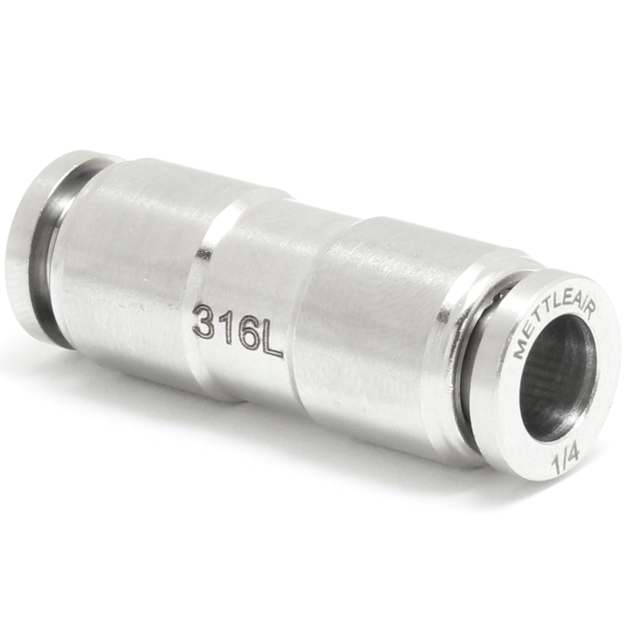 316L Stainless Steel Push To Connect REDUCER Union Fitting 6 mm OD - 4 mm OD