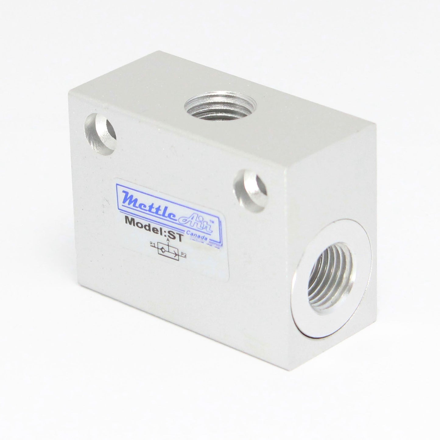 Shuttle Valve Aluminum 1/2" NPT