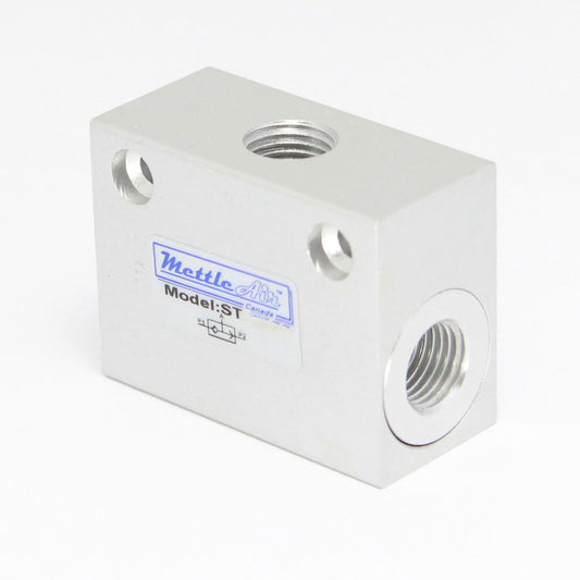 Shuttle Valve Aluminum 1/8" NPT