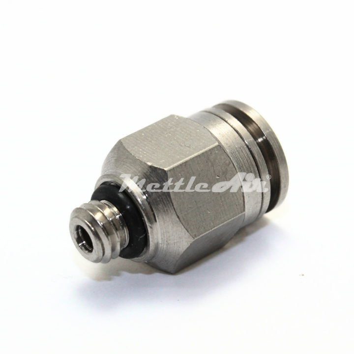 Brass Straight Push To Connect Fitting 6 mm OD x M5 x 0.8 Male