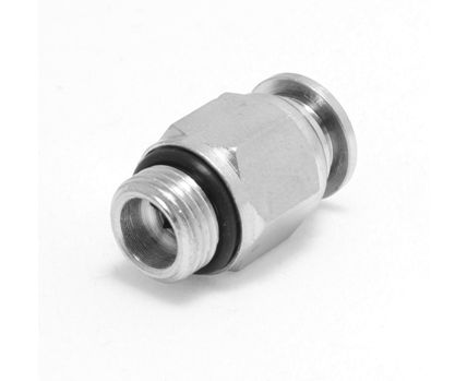 Push to Connect Nickel Plated Straight Fitting 10 mm OD - 1/2" BSPP (G) Male