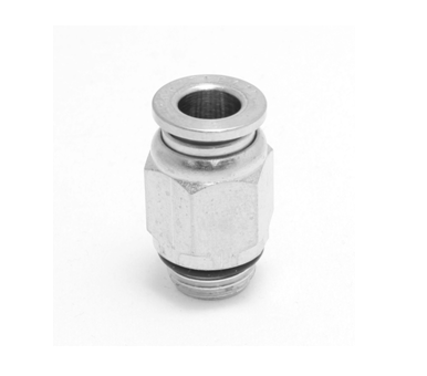 Push to Connect Nickel Plated Straight Fitting 5/16" OD - 1/4" BSPP (G) Male