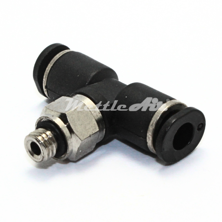 Compact Push to Connect Branch Tee 3 mm OD - M5 x 0.8 Male