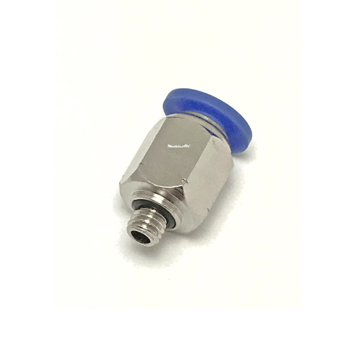 Composite PTC Straight Fitting 6 mm OD - 10-32 UNF Male