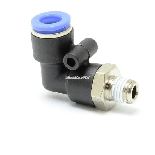 Compact Push to Connect Elbow Fitting 1/4" OD - 1/4 NPT Male