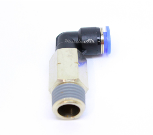 Push to Connect 90 Elbow Long Fitting 10 mm OD - 1/4" NPT Male