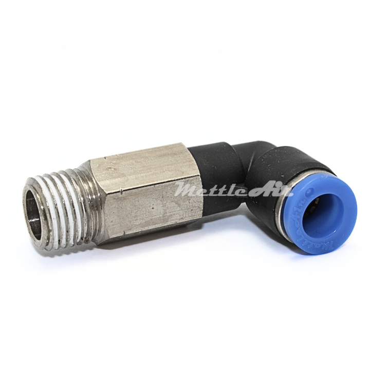 Push to Connect 90 Elbow Long Fitting 6 mm OD - 1/8" BSPT (R) Male