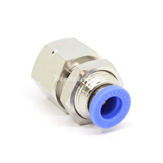 Push to Connect Straight Bulkead Female 12 mm OD - 1/2" NPT Female