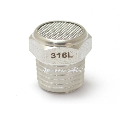 SS316L Filter Wire Mesh 110 microns / Vent Protector 1/8" BSPT (R)